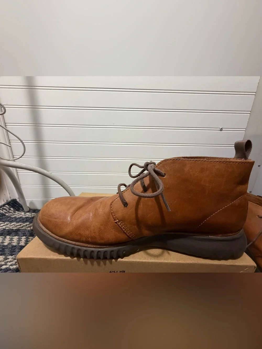 Cole Haan Tan Leather Zeroground Chukka Boots